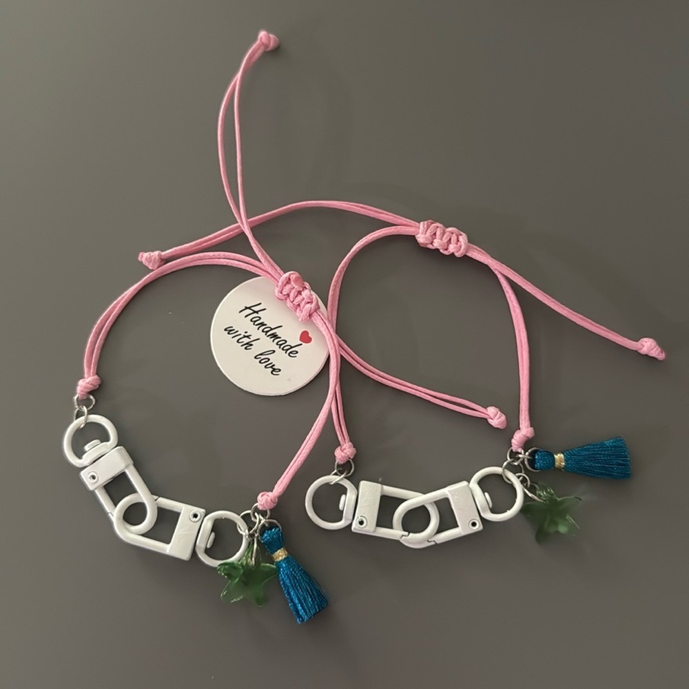 Mommy and Me Bracelet Set - Red and Purple